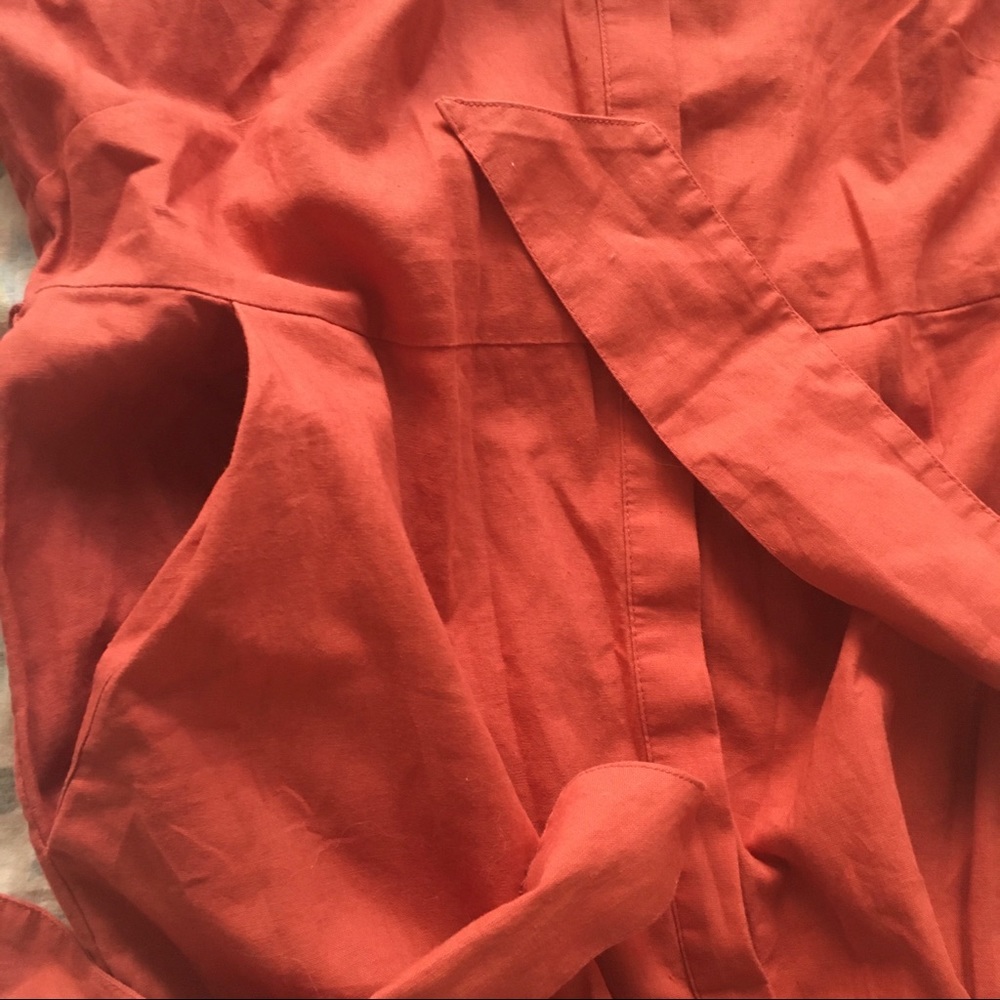 NWT Boden Freya Rust Linen Shirt Dress 6P - Picture 15 of 15